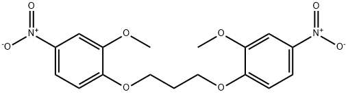 2-methoxy-1-[3-(2-methoxy-4-nitrophenoxy)propoxy]-4-nitrobenzene 结构式