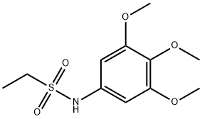 N-(3,4,5-trimethoxyphenyl)ethanesulfonamide 结构式