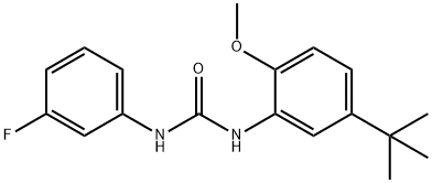 1-(5-tert-butyl-2-methoxyphenyl)-3-(3-fluorophenyl)urea 结构式