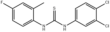 1-(3,4-dichlorophenyl)-3-(4-fluoro-2-methylphenyl)thiourea 结构式