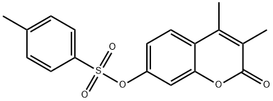 (3,4-dimethyl-2-oxochromen-7-yl) 4-methylbenzenesulfonate 结构式