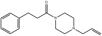 3-phenyl-1-(4-prop-2-enylpiperazin-1-yl)propan-1-one 结构式