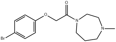 2-(4-bromophenoxy)-1-(4-methyl-1,4-diazepan-1-yl)ethanone 结构式