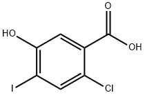 2-Chloro-5-hydroxy-4-iodo-benzoic acid 结构式