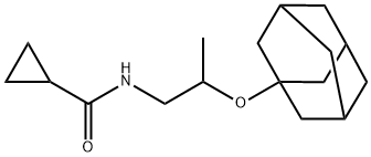 N-[2-(1-adamantyloxy)propyl]cyclopropanecarboxamide 结构式