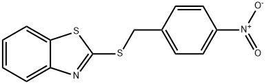 2-[(4-nitrophenyl)methylsulfanyl]-1,3-benzothiazole 结构式