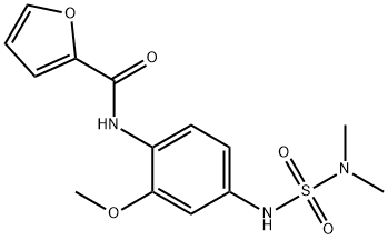 N-[4-(dimethylsulfamoylamino)-2-methoxyphenyl]furan-2-carboxamide 结构式