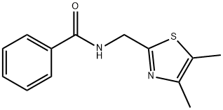 N-[(4,5-dimethyl-1,3-thiazol-2-yl)methyl]benzamide 结构式