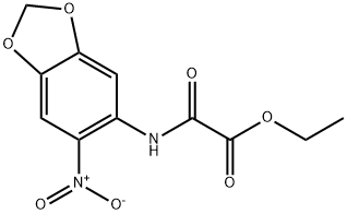 ethyl 2-[(6-nitro-1,3-benzodioxol-5-yl)amino]-2-oxoacetate 结构式