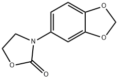 3-(1,3-benzodioxol-5-yl)-1,3-oxazolidin-2-one 结构式