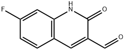 7-氟-2-氧代-1,2-二氢喹啉-3-甲醛 结构式