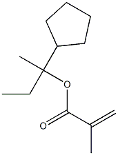 2-Propenoic acid, 2-methyl-, 1-cyclopentyl-1-methylpropyl ester 结构式