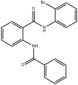 2-benzamido-N-(2-bromophenyl)benzamide 结构式