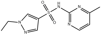 1-ethyl-N-(4-methylpyrimidin-2-yl)pyrazole-4-sulfonamide 结构式