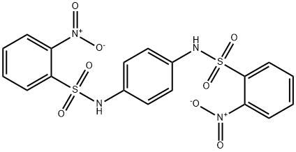 2-nitro-N-[4-[(2-nitrophenyl)sulfonylamino]phenyl]benzenesulfonamide 结构式