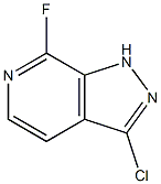 3-Chloro-7-fluoro-1H-pyrazolo[3,4-c]pyridine 结构式