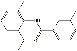 N-(2-ethyl-6-methylphenyl)-3-methylbenzamide 结构式