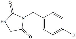 3-[(4-chlorophenyl)methyl]imidazolidine-2,4-dione 结构式