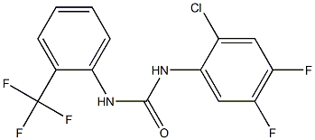 1-(2-chloro-4,5-difluorophenyl)-3-[2-(trifluoromethyl)phenyl]urea 结构式