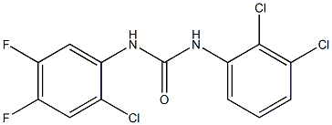 1-(2-chloro-4,5-difluorophenyl)-3-(2,3-dichlorophenyl)urea 结构式