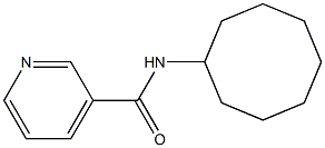 N-cyclooctylpyridine-3-carboxamide 结构式