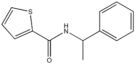 N-(1-phenylethyl)thiophene-2-carboxamide 结构式