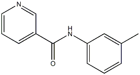 N-(3-methylphenyl)pyridine-3-carboxamide 结构式