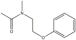 N-methyl-N-(2-phenoxyethyl)acetamide 结构式