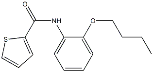 N-(2-butoxyphenyl)thiophene-2-carboxamide 结构式