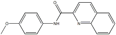 N-(4-methoxyphenyl)quinoline-2-carboxamide 结构式