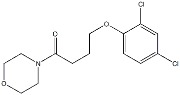 4-(2,4-dichlorophenoxy)-1-morpholin-4-ylbutan-1-one 结构式