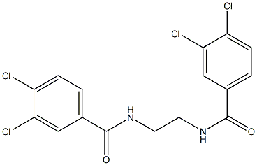 3,4-dichloro-N-[2-[(3,4-dichlorobenzoyl)amino]ethyl]benzamide 结构式