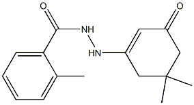 N'-(5,5-dimethyl-3-oxocyclohexen-1-yl)-2-methylbenzohydrazide 结构式