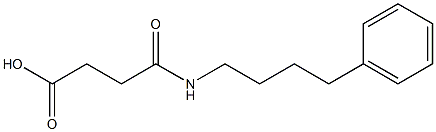 4-oxo-4-(4-phenylbutylamino)butanoic acid 结构式