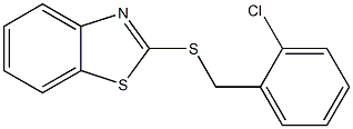 2-[(2-chlorophenyl)methylsulfanyl]-1,3-benzothiazole 结构式