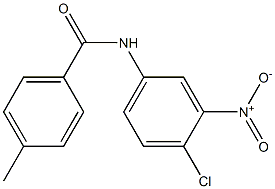 N-(4-chloro-3-nitrophenyl)-4-methylbenzamide 结构式