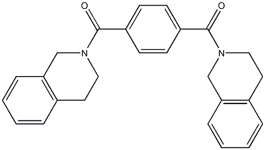 [4-(3,4-dihydro-1H-isoquinoline-2-carbonyl)phenyl]-(3,4-dihydro-1H-isoquinolin-2-yl)methanone 结构式