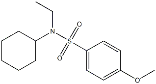 N-cyclohexyl-N-ethyl-4-methoxybenzenesulfonamide 结构式