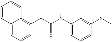 N-[3-(dimethylamino)phenyl]-2-naphthalen-1-ylacetamide 结构式