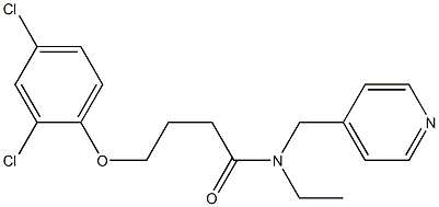 4-(2,4-dichlorophenoxy)-N-ethyl-N-(pyridin-4-ylmethyl)butanamide 结构式