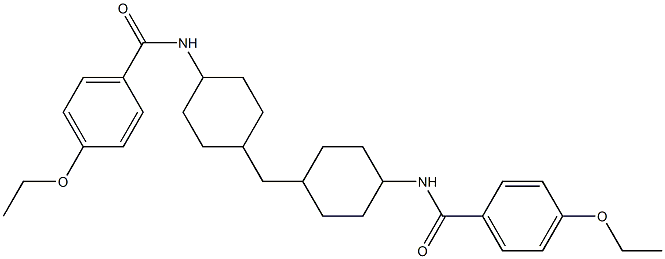 4-ethoxy-N-[4-[[4-[(4-ethoxybenzoyl)amino]cyclohexyl]methyl]cyclohexyl]benzamide 结构式