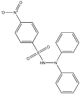 4-nitro-N',N'-diphenylbenzenesulfonohydrazide 结构式