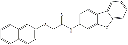 N-dibenzofuran-3-yl-2-naphthalen-2-yloxyacetamide 结构式