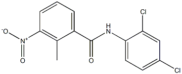 N-(2,4-dichlorophenyl)-2-methyl-3-nitrobenzamide 结构式