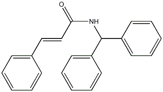 (E)-N-benzhydryl-3-phenylprop-2-enamide 结构式