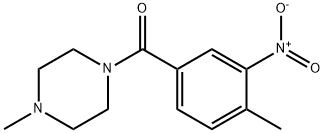 (4-methyl-3-nitrophenyl)-(4-methylpiperazin-1-yl)methanone 结构式