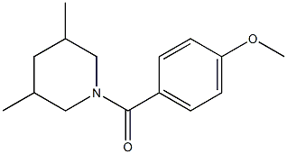 (3,5-dimethylpiperidin-1-yl)-(4-methoxyphenyl)methanone 结构式