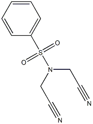 N,N-bis(cyanomethyl)benzenesulfonamide 结构式