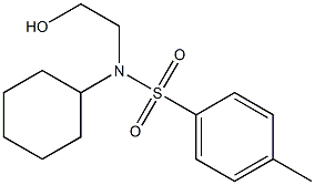 N-cyclohexyl-N-(2-hydroxyethyl)-4-methylbenzenesulfonamide 结构式