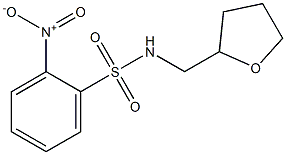 2-nitro-N-(oxolan-2-ylmethyl)benzenesulfonamide 结构式